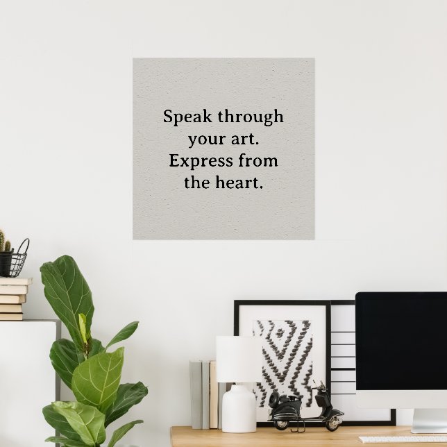 Custom Creativity Print – Speak Through Your Words (Home Office)