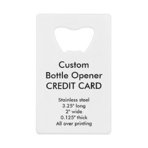 Custom Credit Card Style Bottle Opener