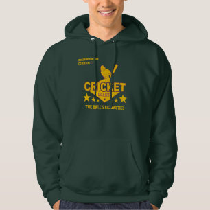 Custom Cricket Club League Sport Name Number Hoodie