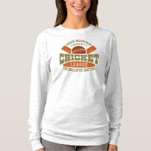 Custom Cricket Club League Sport Name Number T-Shirt