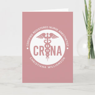 Custom CRNA Certified Registered Nurse Anaesthetis Card