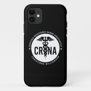 Custom CRNA Certified Registered Nurse Anaesthetis iPhone 11 Case