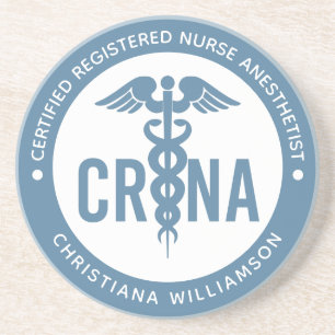 Custom CRNA Certified Registered Nurse Anaesthetis Coaster