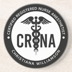Custom CRNA Certified Registered Nurse Anaesthetis Coaster