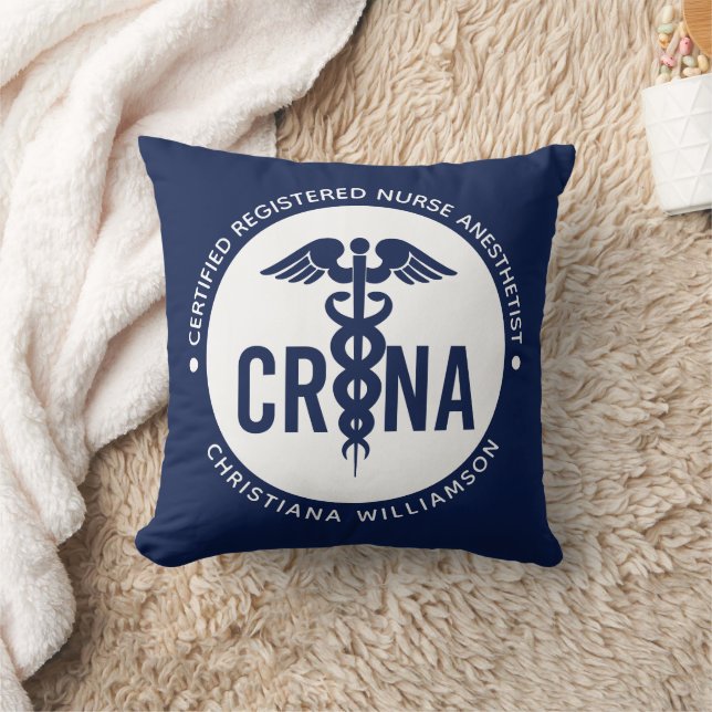 Custom CRNA Certified Registered Nurse Anaesthetis Cushion (Blanket)