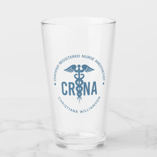 Custom CRNA Certified Registered Nurse Anaesthetis Glass