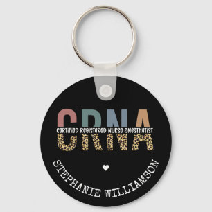 Custom CRNA Certified Registered Nurse Anaesthetis Key Ring