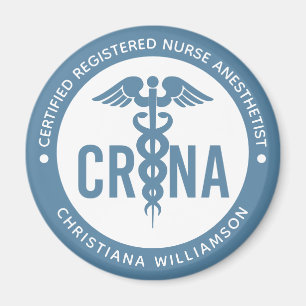 Custom CRNA Certified Registered Nurse Anaesthetis Magnet