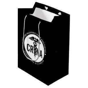 Custom CRNA Certified Registered Nurse Anaesthetis Medium Gift Bag