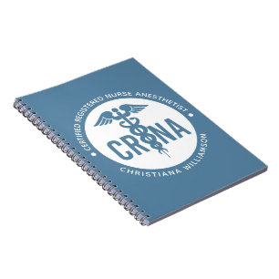 Custom CRNA Certified Registered Nurse Anaesthetis Notebook