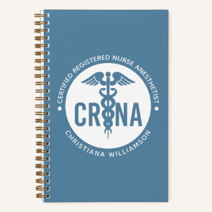Custom CRNA Certified Registered Nurse Anaesthetis Notebook