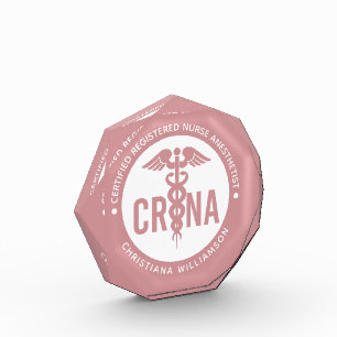 Custom CRNA Certified Registered Nurse Anaesthetis Photo Block