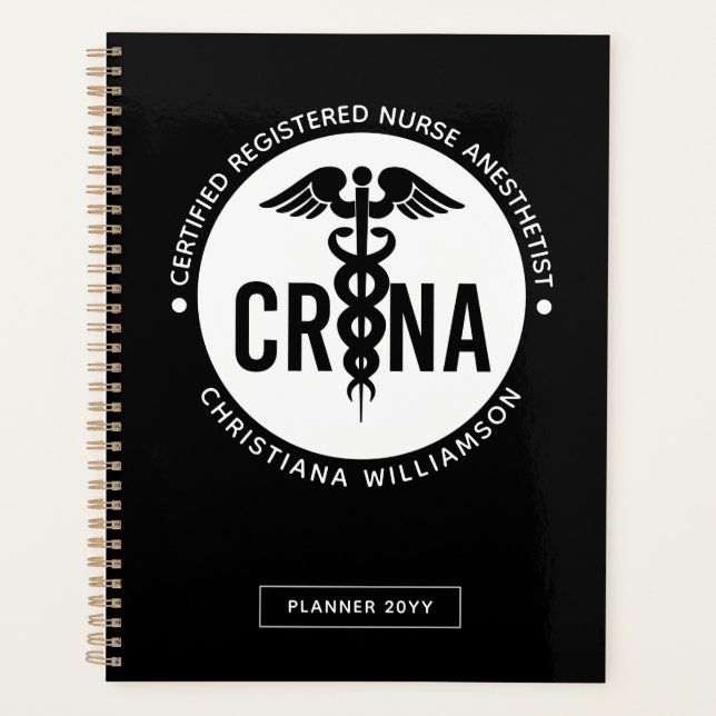 Custom CRNA Certified Registered Nurse Anaesthetis Planner (Front)