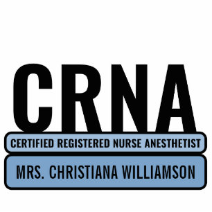 Custom CRNA Certified Registered Nurse Anaesthetis Standing Photo Sculpture