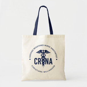 Custom CRNA Certified Registered Nurse Anaesthetis Tote Bag