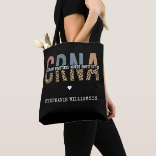 Custom CRNA Certified Registered Nurse Anaesthetis Tote Bag