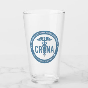 Custom CRNA Certified Registered Nurse Anesthetist Glass