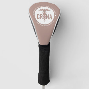 Custom CRNA Certified Registered Nurse Anesthetist Golf Head Cover