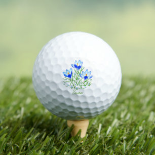 Custom Crocus Flowers Golf Balls