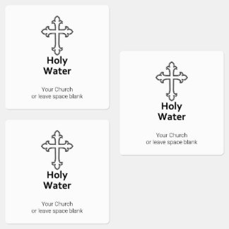 Custom Cross Holy Water