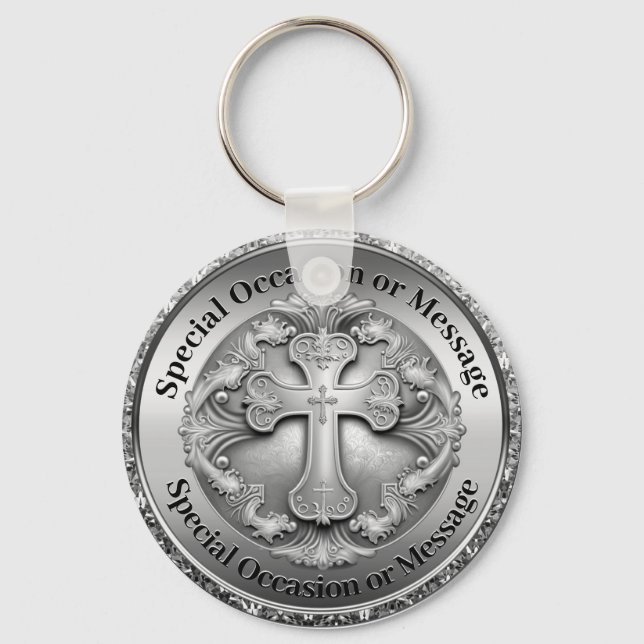 Custom Crosses Keychain (Front)