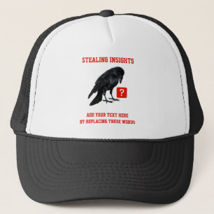 Custom Crow Business Intelligence Analyst Trucker Hat