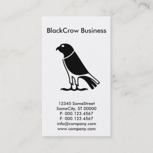 custom crow company business card