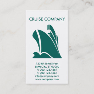 custom cruise company business card
