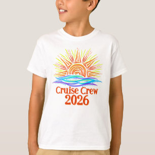 Custom Cruise Crew Sun and Waves T-Shirt