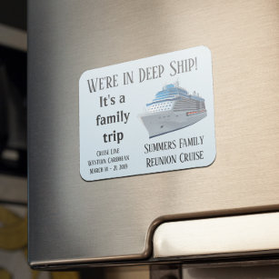 Custom Cruise Door Family Personalised In Deep Magnet