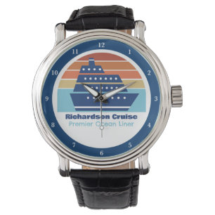 Custom Cruise Ship Ocean Liner Sunset Captain Watch