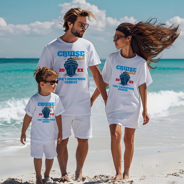 Custom Cruise Squad 2024 Personalised Funny Group T-Shirt (Creator Uploaded)