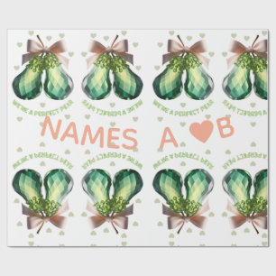 Custom Crystal Valentine Gift Wrapping Paper