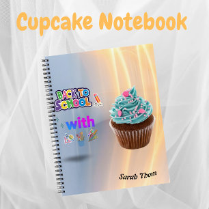 Custom Cupcake Back to School Spiral Notebook