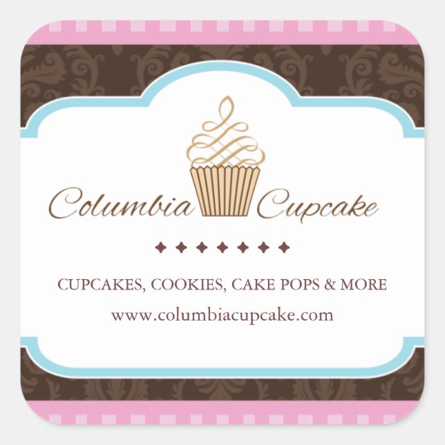 Custom Cupcake Packaging Stickers (Front)
