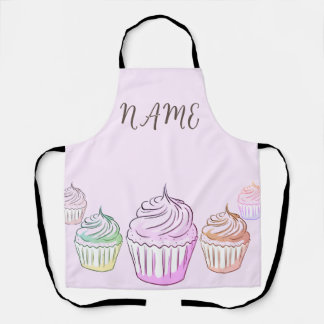 Custom Cupcake Sweet All Over Print Apron
