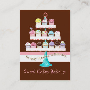 Custom Cupcake Sweet Shoppe Business Cards