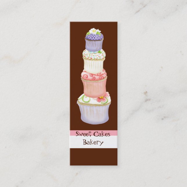 Custom Cupcake Sweet Shoppe Business Cards (Front)