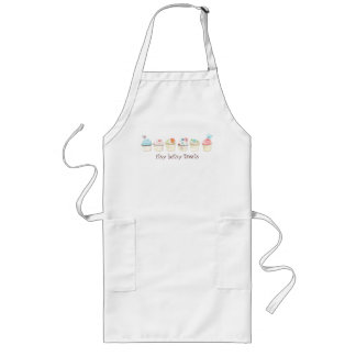 Custom Cupcake Sweet Shoppe Business Uniform Long Apron