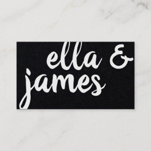 Custom Curvy and Bold Minimalist Business Card