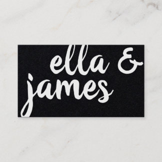 Custom Curvy and Bold Minimalist Business Card