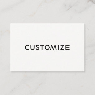 Custom Customise Blank Business Logo Business Card