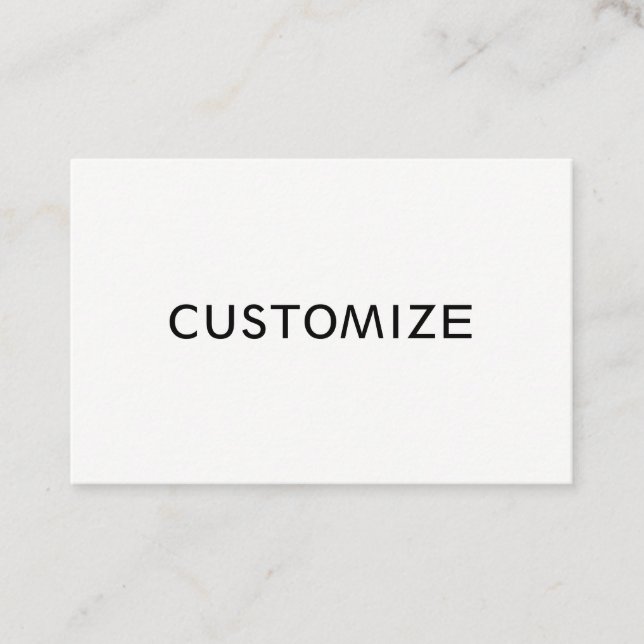 Custom Customise Blank  Business Logo Business Card (Front)