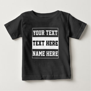 Custom customise name text personalise gift baby T-Shirt