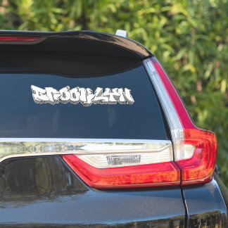 Custom-Cut Brooklyn Graffiti Vinyl Sticker