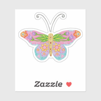 Custom Cut Butterfly Sticker #6