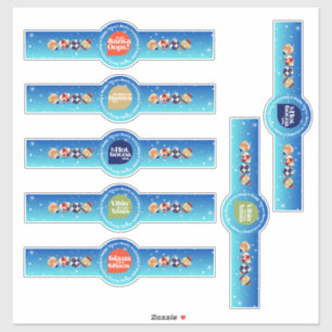 Custom-Cut Funny Holiday Stickers