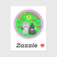 Custom Cut GarbAugust Sticker