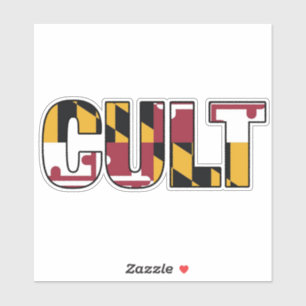 Custom Cut Maryland Flag Cult Decal