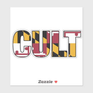 Custom Cut Maryland Flag Cult Decal